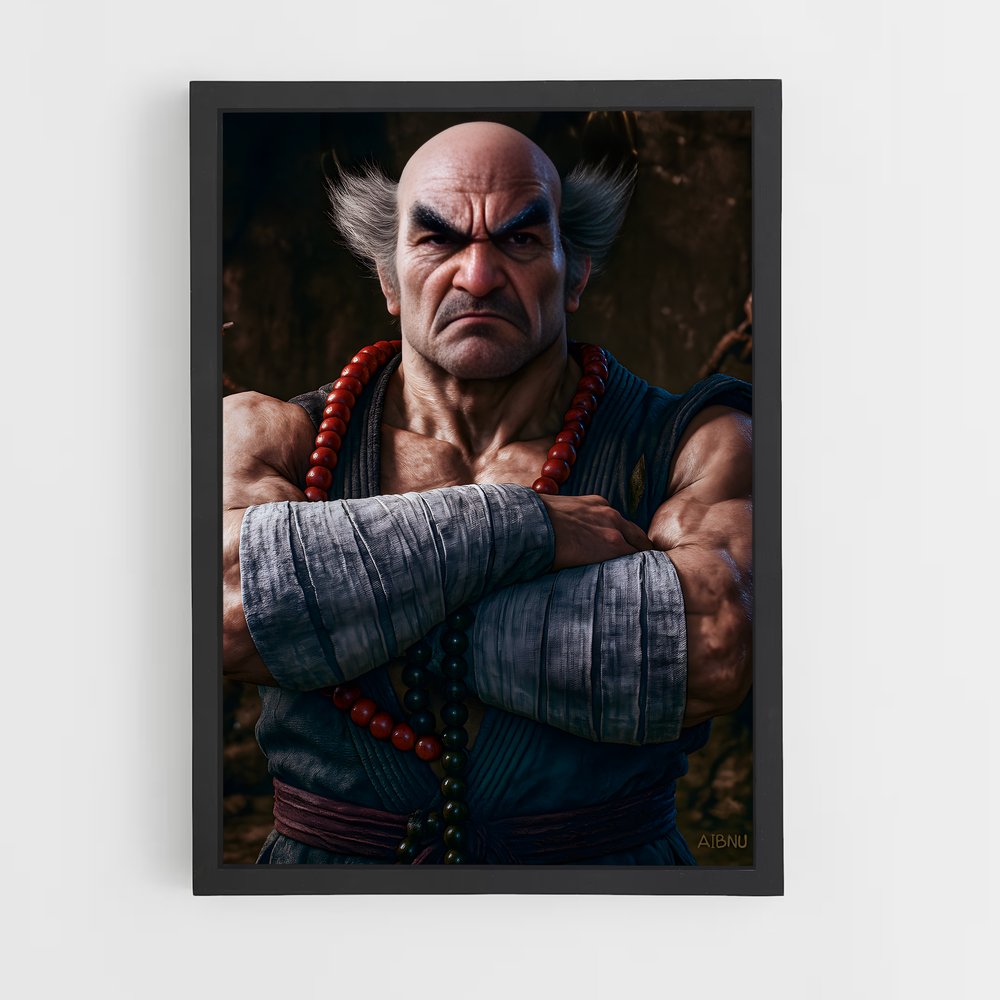 Poster Heihachi Héros – affiche Tekken (vue 2)