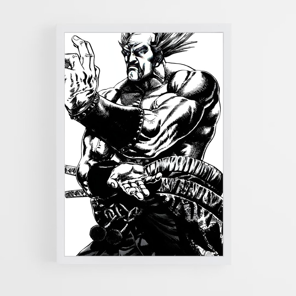Poster Heihachi Mishima – affiche Tekken (vue 3)