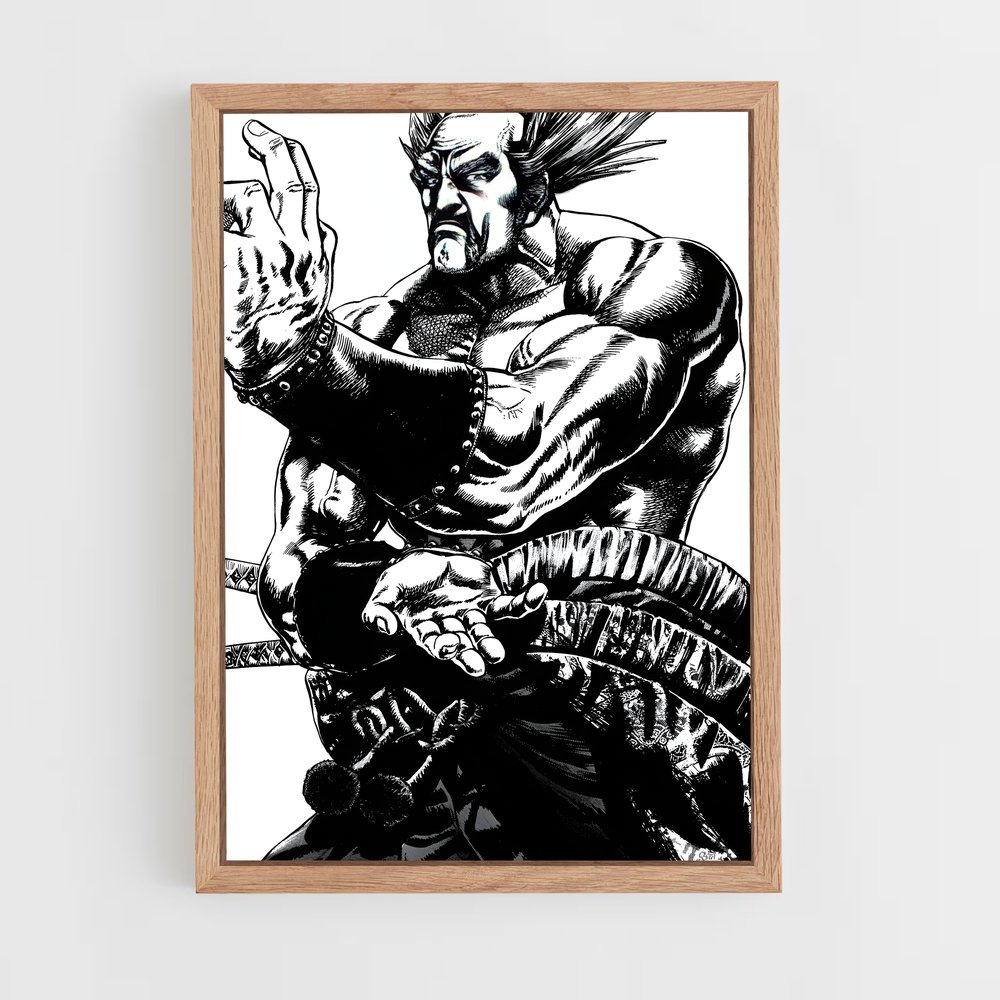 Poster Heihachi Mishima – affiche Tekken (vue 4)