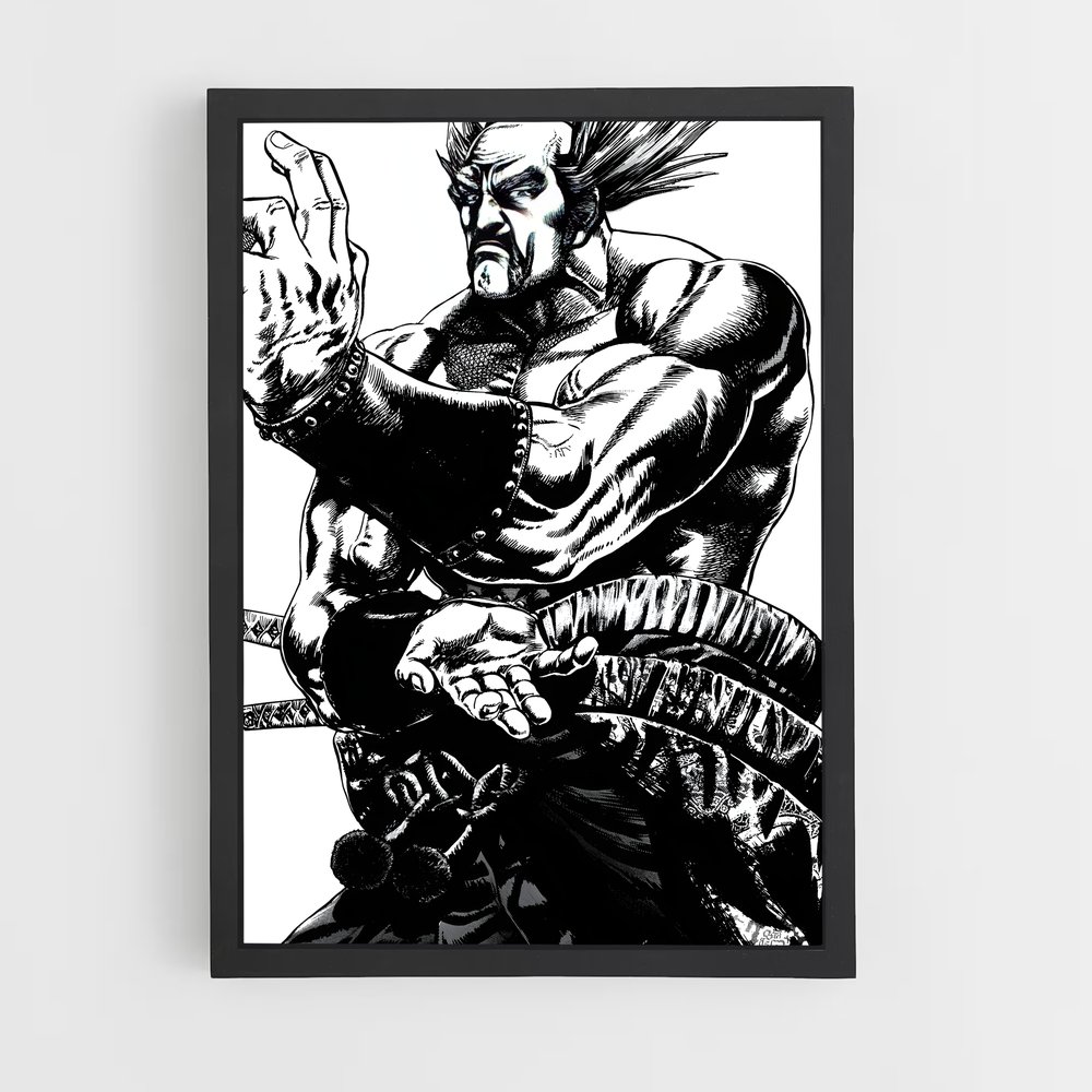 Poster Heihachi Mishima – affiche Tekken (vue 2)