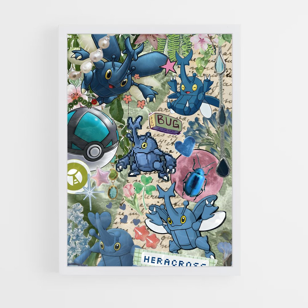 Poster Heracross: L'Attaque Épicée – affiche Pokemon (vue 3)