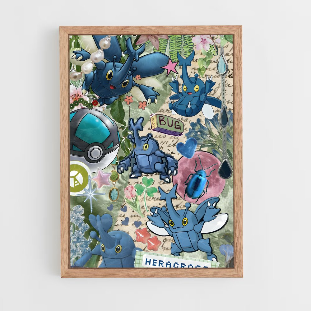 Poster Heracross: L'Attaque Épicée – affiche Pokemon (vue 4)