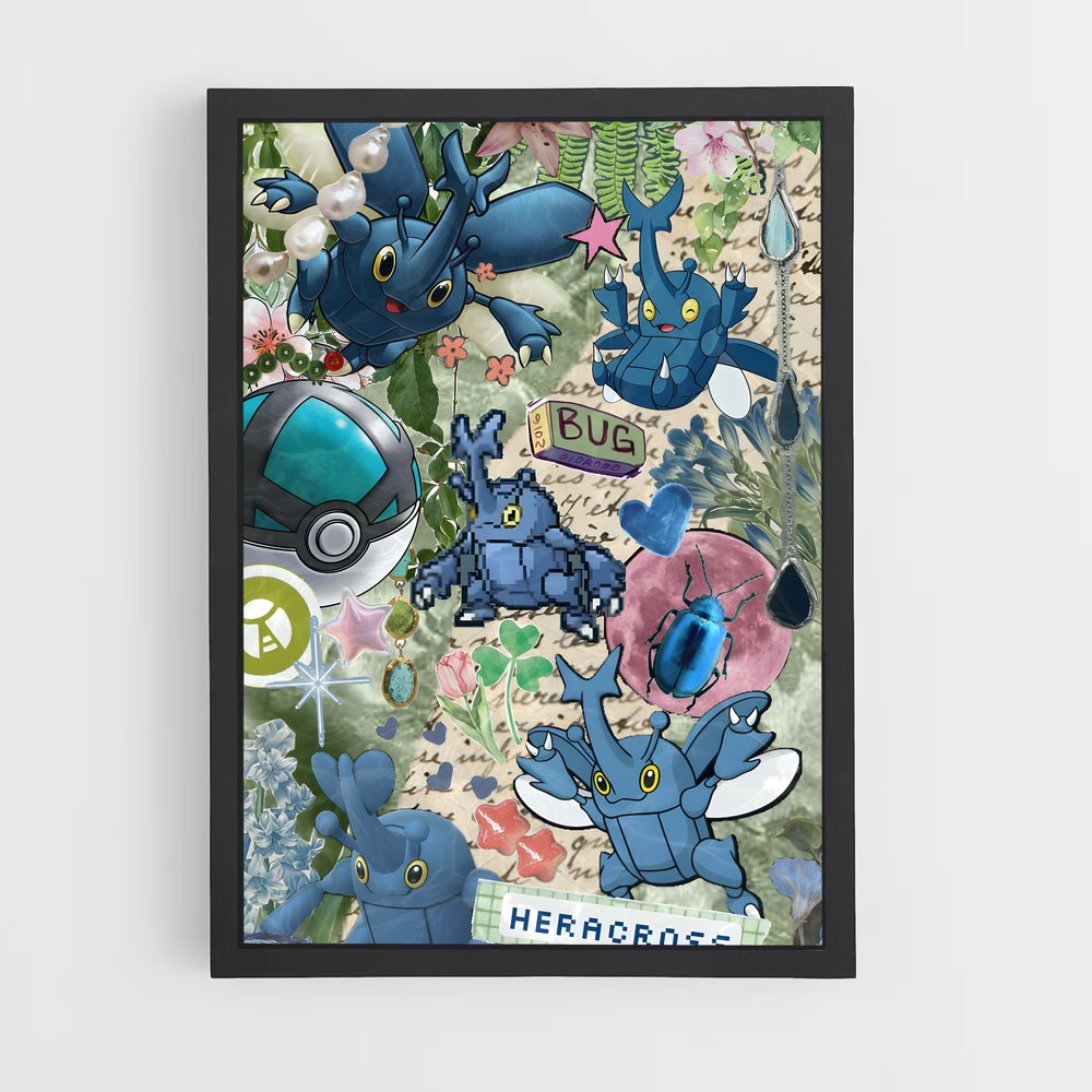 Poster Heracross: L'Attaque Épicée – affiche Pokemon (vue 2)