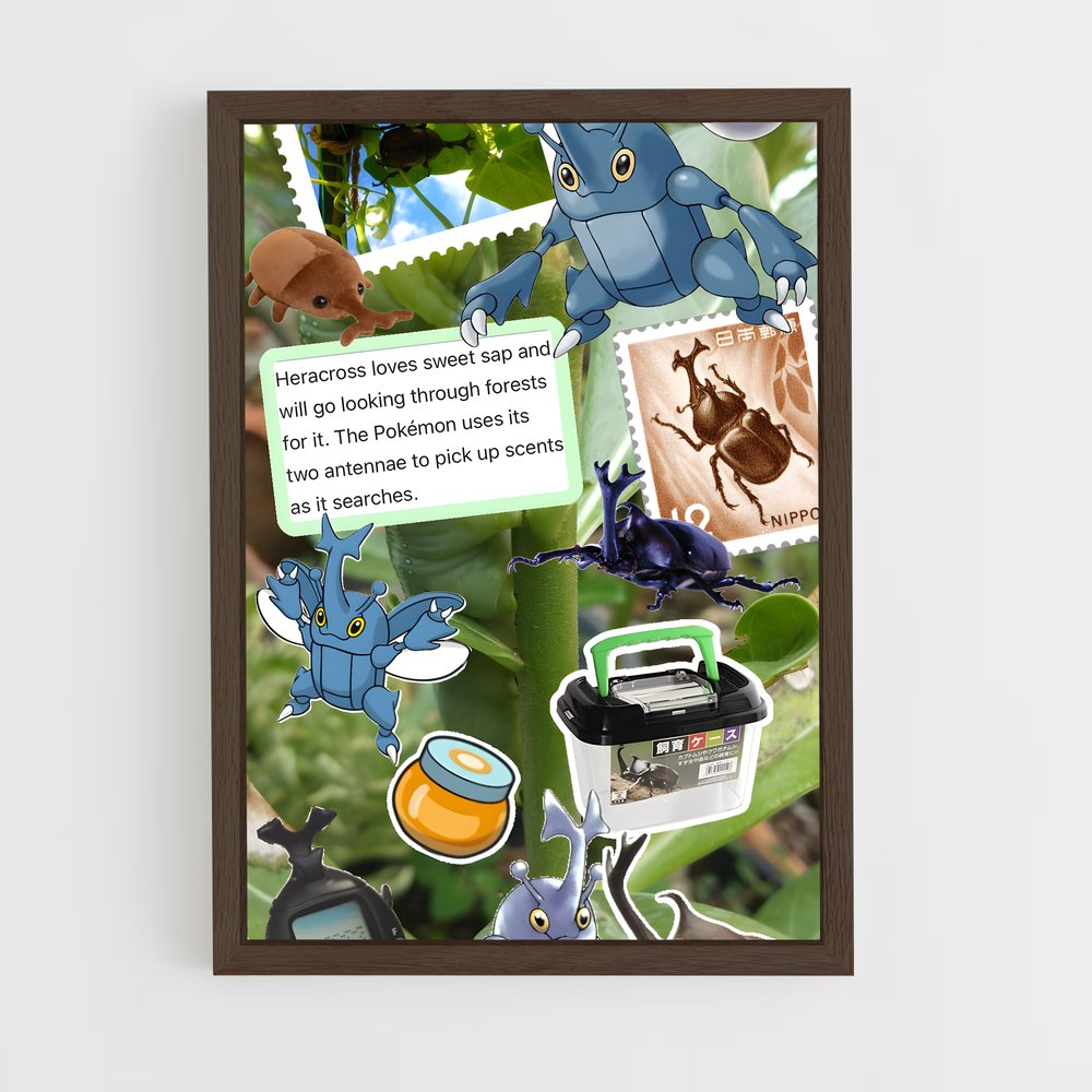 Poster Heracross et ses Amis – affiche Pokemon (vue 5)