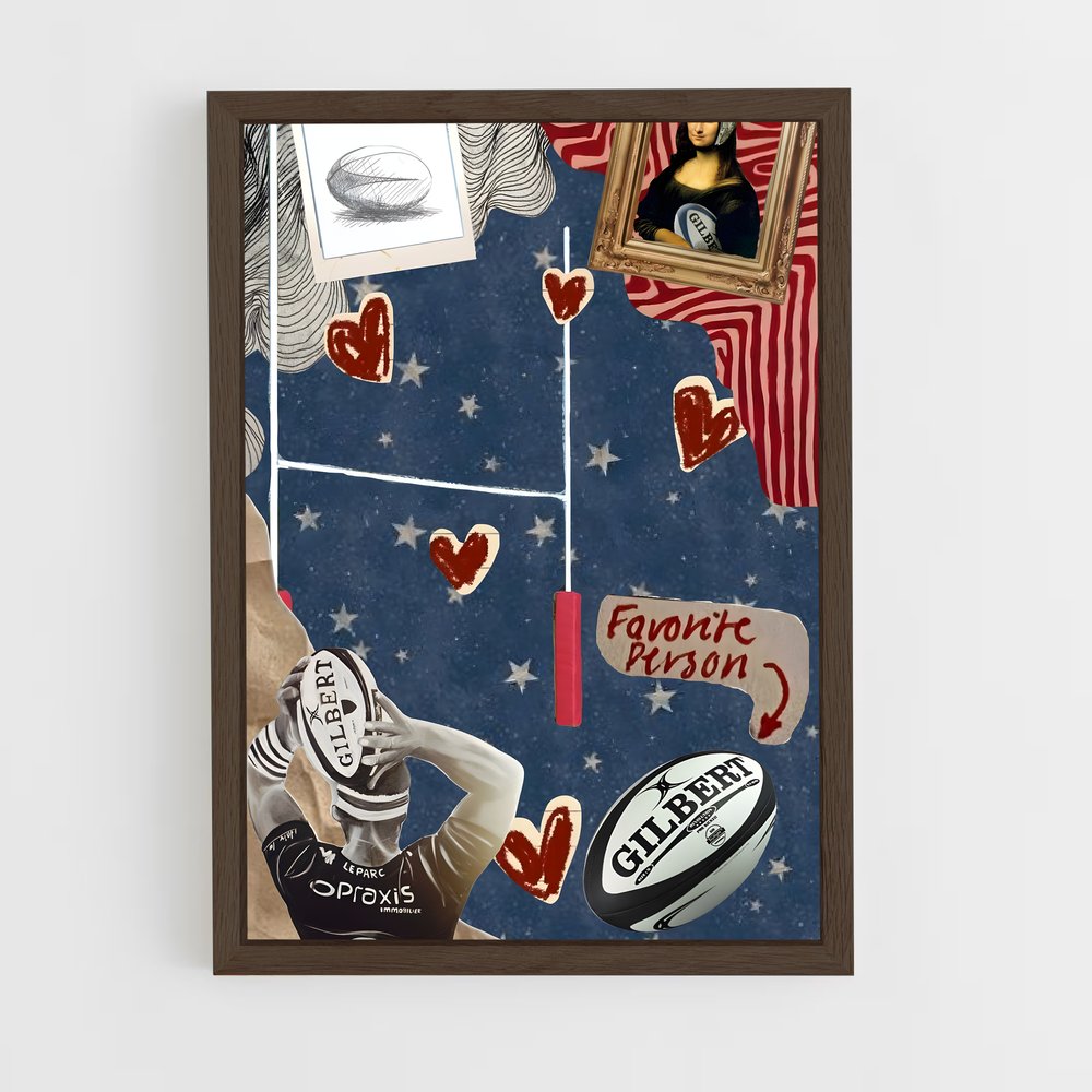 Poster Échos des Highlands – affiche Rugby (vue 5)