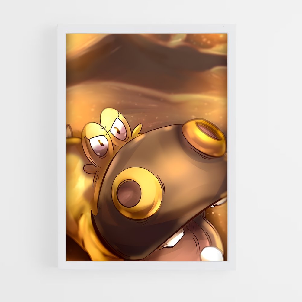 Poster Hippopota-Giggle – affiche Pokemon (vue 3)