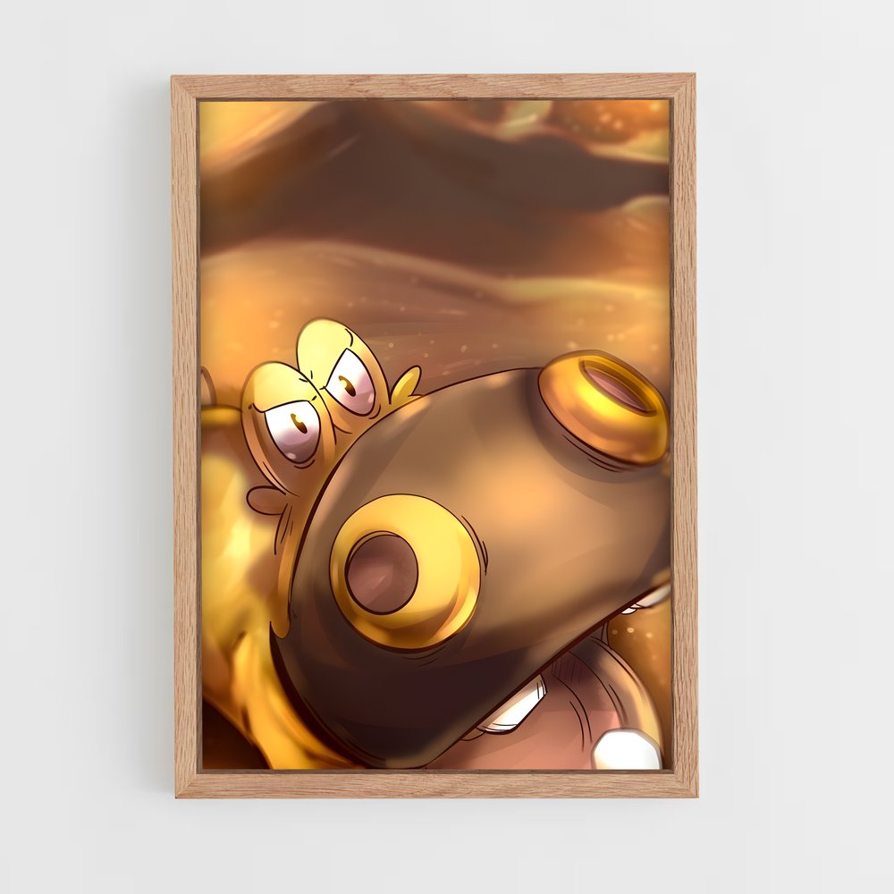 Poster Hippopota-Giggle – affiche Pokemon (vue 4)