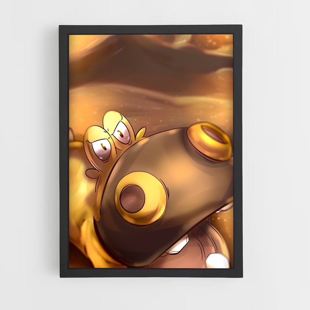 Poster Hippopota-Giggle – affiche Pokemon (vue 2)