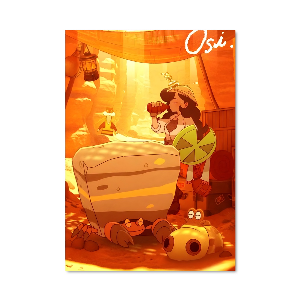 Poster Hippopotas Relax – affiche Pokemon