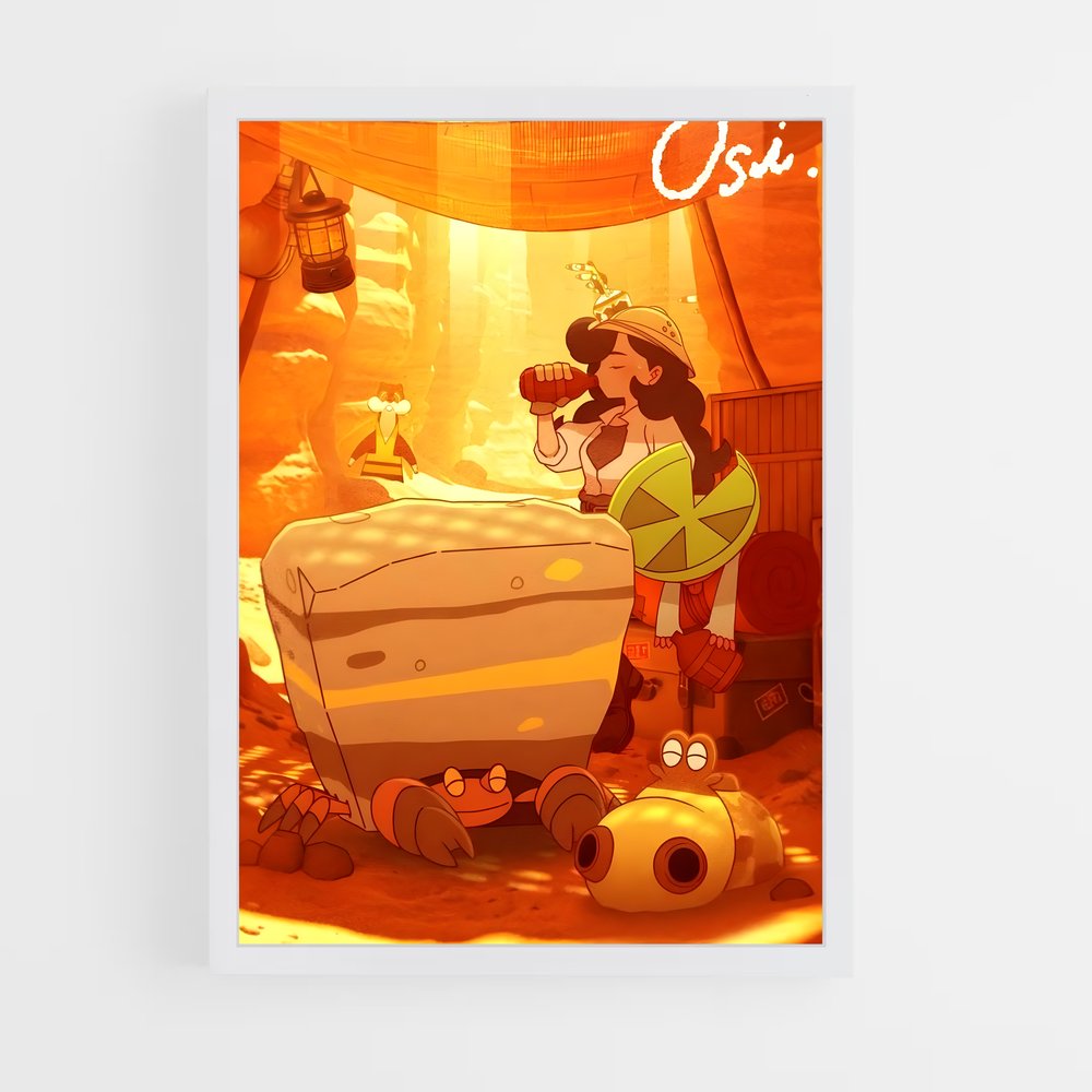 Poster Hippopotas Relax – affiche Pokemon (vue 3)