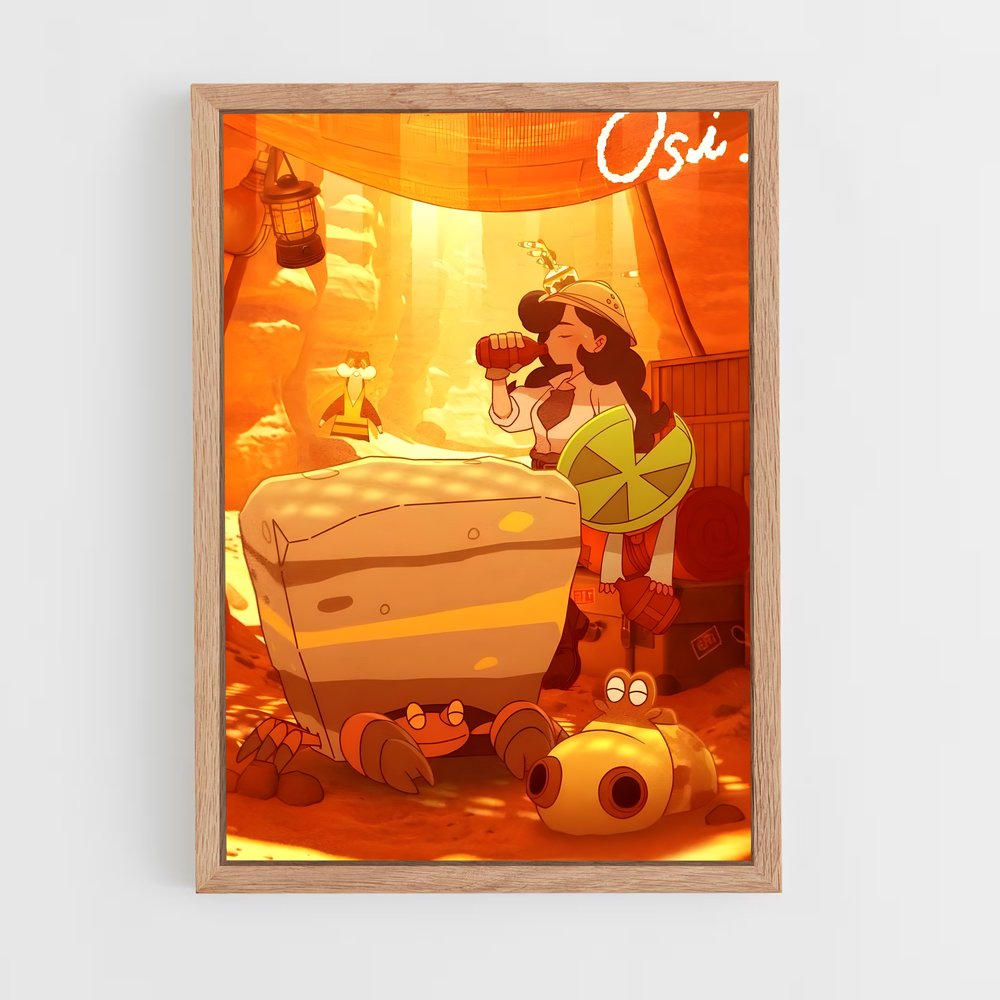 Poster Hippopotas Relax – affiche Pokemon (vue 4)