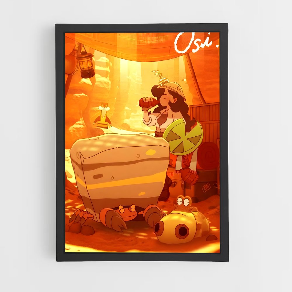 Poster Hippopotas Relax – affiche Pokemon (vue 2)