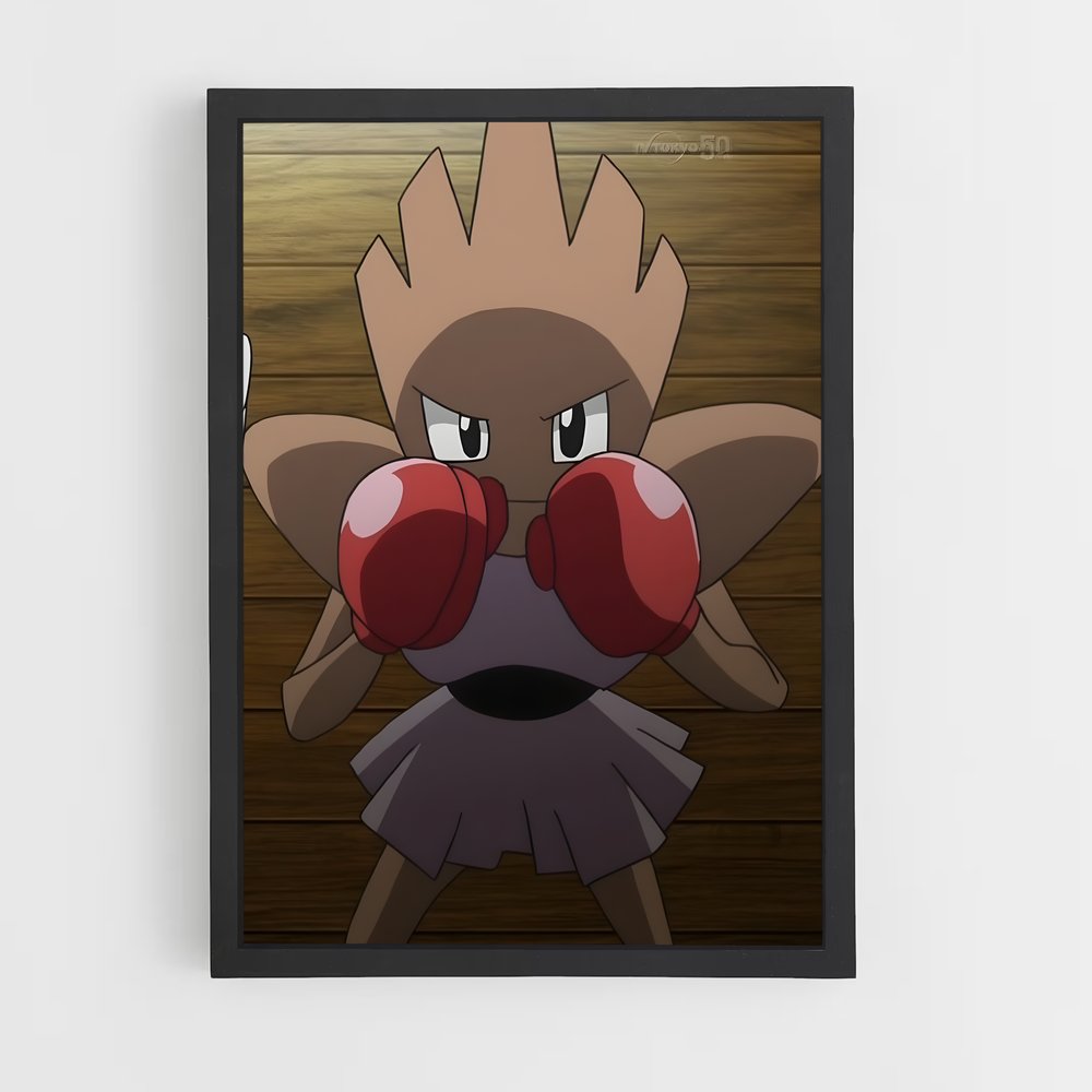 Poster Boxeur Cartoon – affiche Pokemon (vue 2)