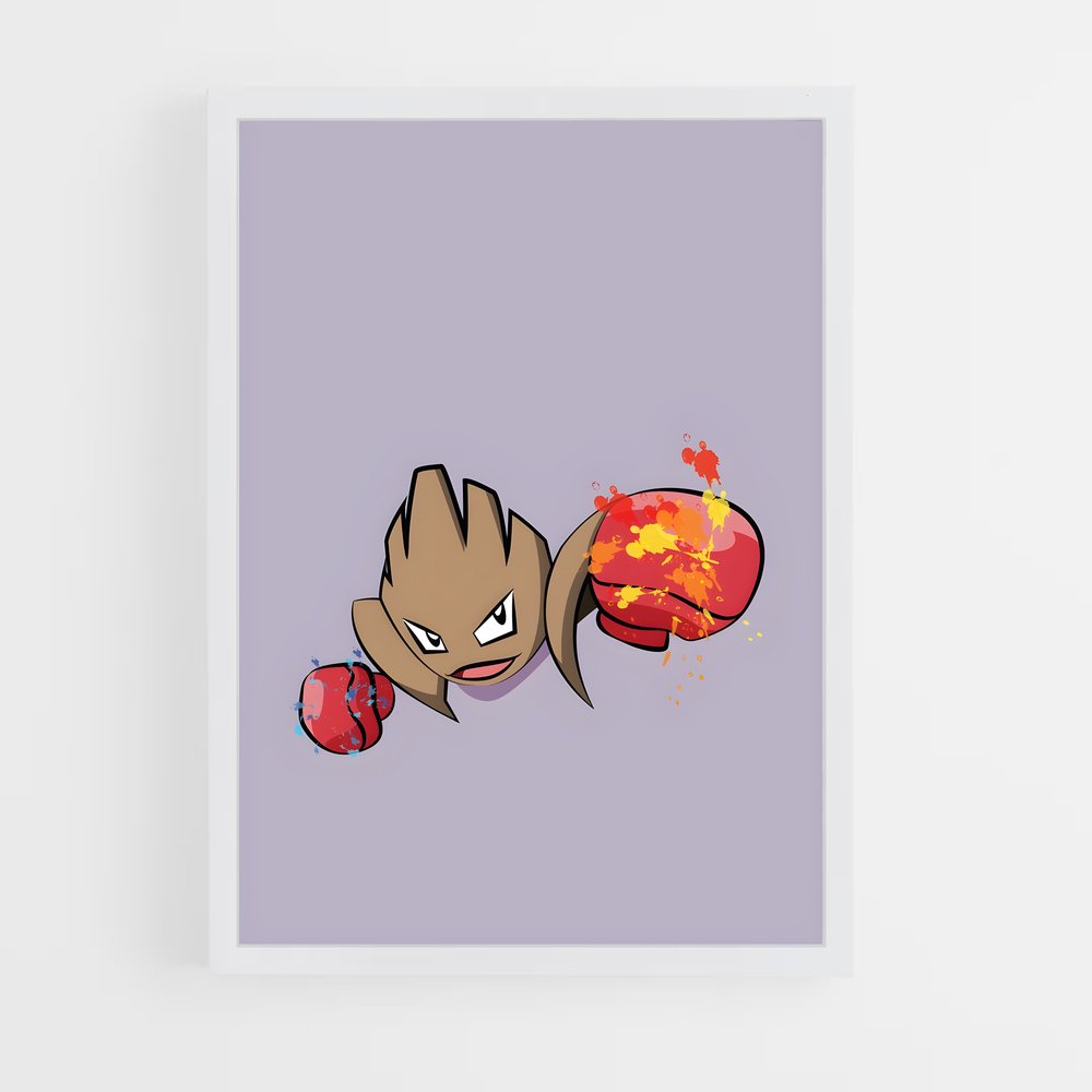 Poster Punchy Hitmonchan – affiche Pokemon (vue 3)