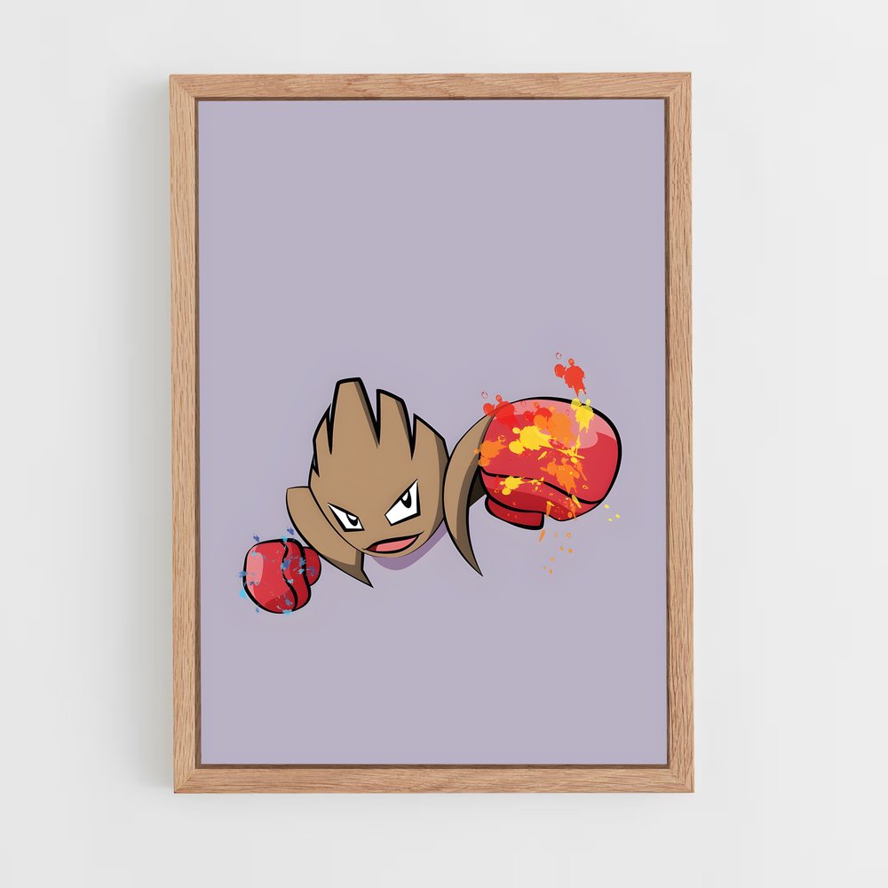 Poster Punchy Hitmonchan – affiche Pokemon (vue 4)