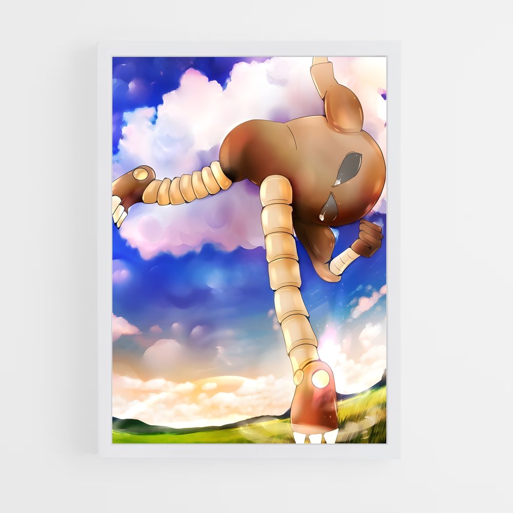 Poster Hitmonlee en Plein Air – affiche Pokemon (vue 3)