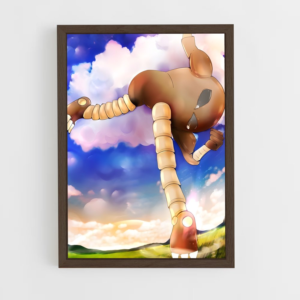 Poster Hitmonlee en Plein Air – affiche Pokemon (vue 5)