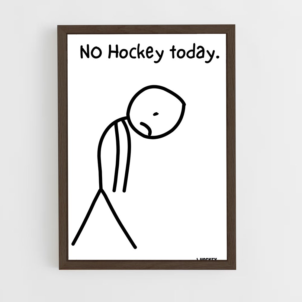 Poster No Hockey Day – affiche Hockey sur glace (vue 5)