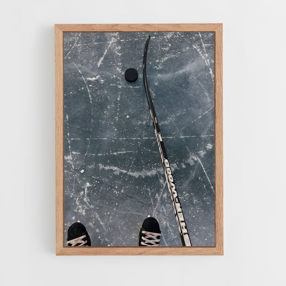 Poster Glisse et Fracas – affiche Hockey sur glace (vue 4)