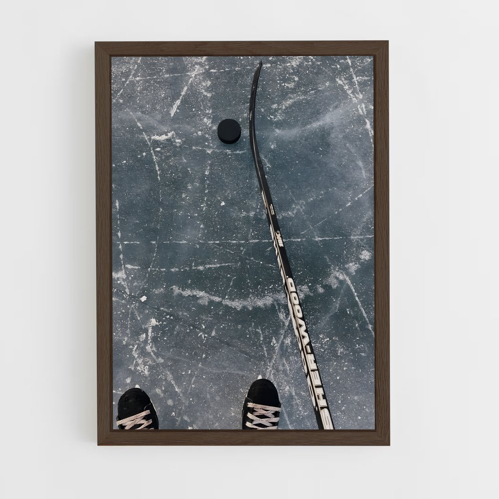 Poster Glisse et Fracas – affiche Hockey sur glace (vue 5)