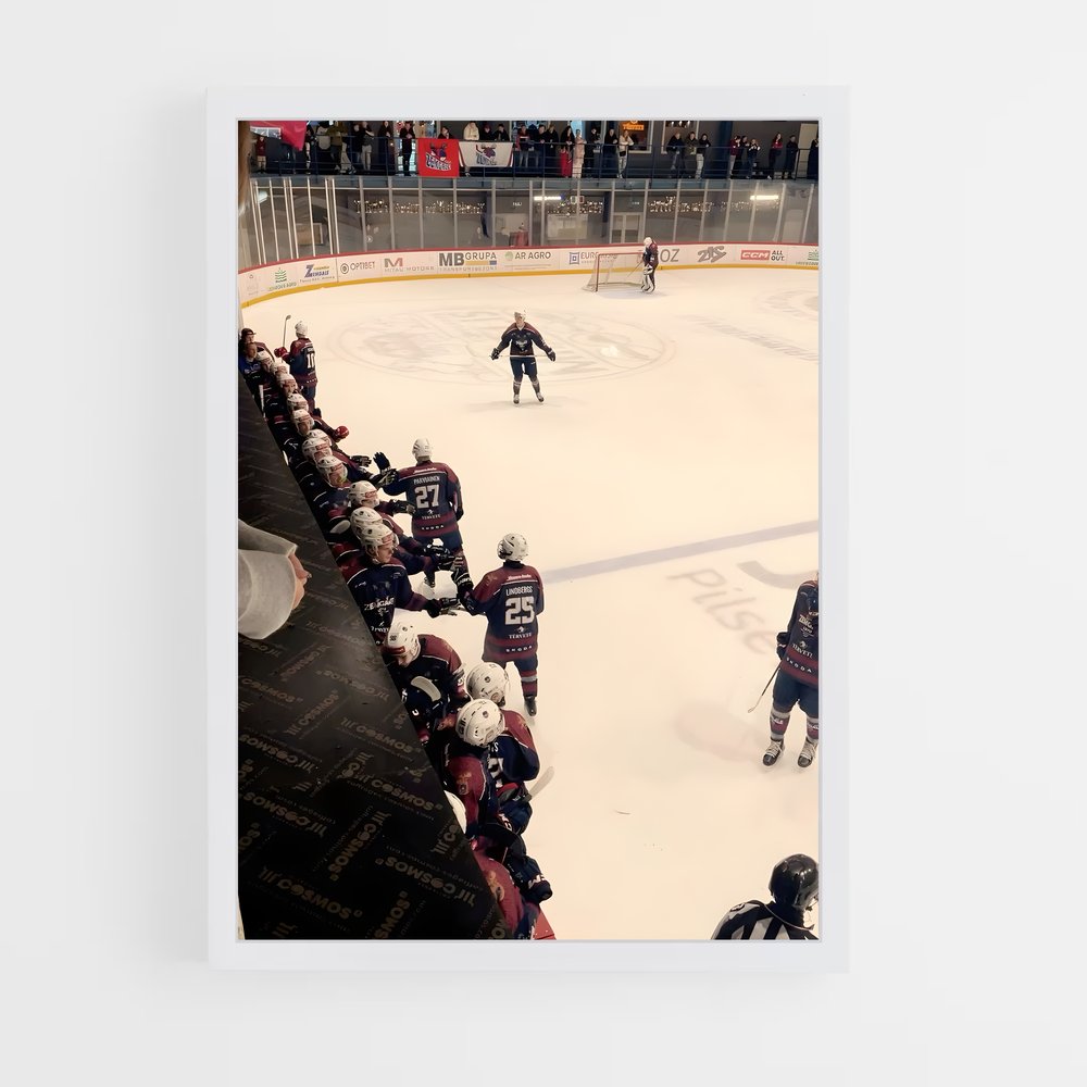 Poster La Glace Électrisante – affiche Hockey sur glace (vue 3)