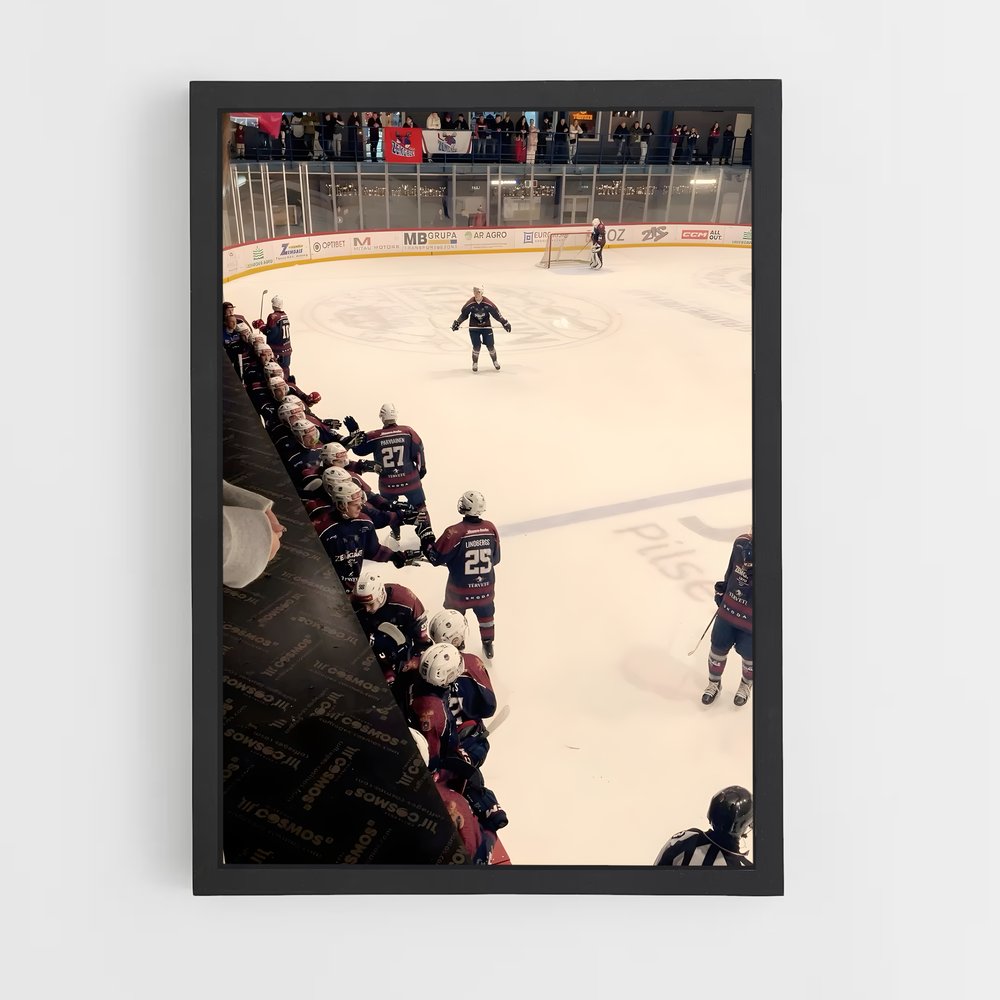 Poster La Glace Électrisante – affiche Hockey sur glace (vue 2)