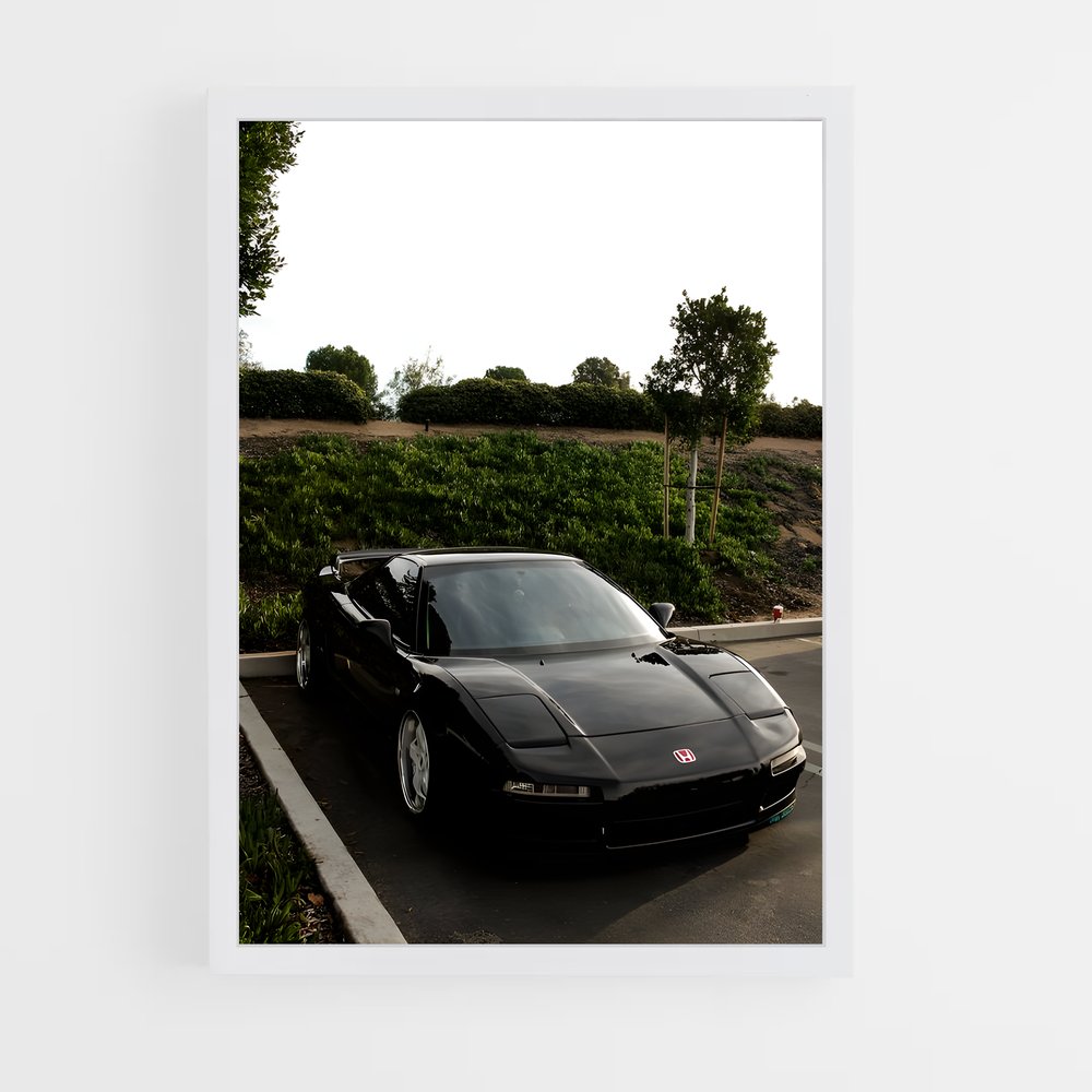 Poster Honda Noir (vue 3)