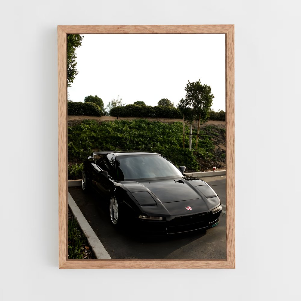 Poster Honda Noir (vue 4)