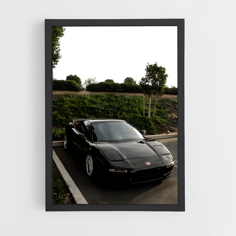 Poster Honda Noir (vue 2)