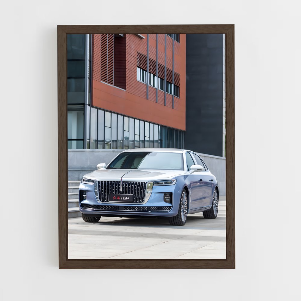 Poster Horizon Bleu – affiche Hongqi (vue 5)
