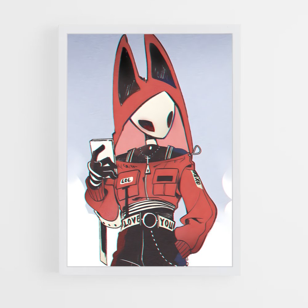 Poster Cartoony Commando – affiche Hollow Knight (vue 3)