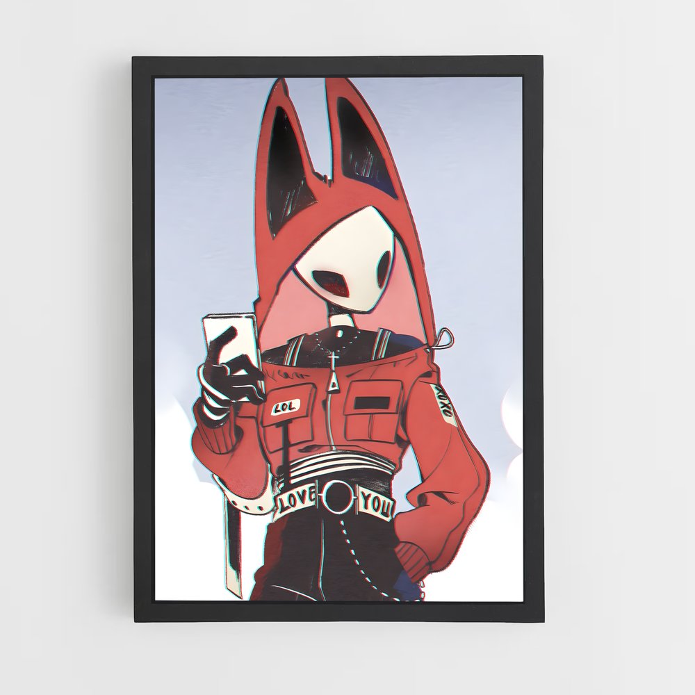 Poster Cartoony Commando – affiche Hollow Knight (vue 2)
