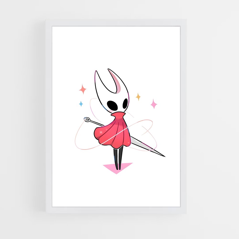 Poster Hornet danse – affiche Hollow Knight (vue 3)