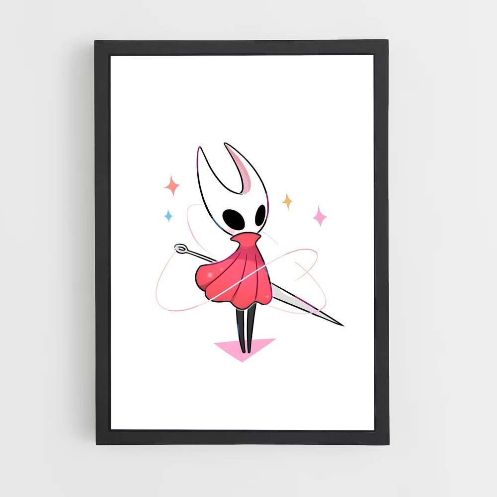 Poster Hornet danse – affiche Hollow Knight (vue 2)