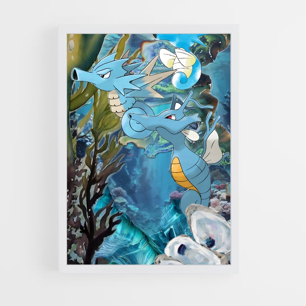 Poster Horsea Mystique – affiche Pokemon (vue 3)