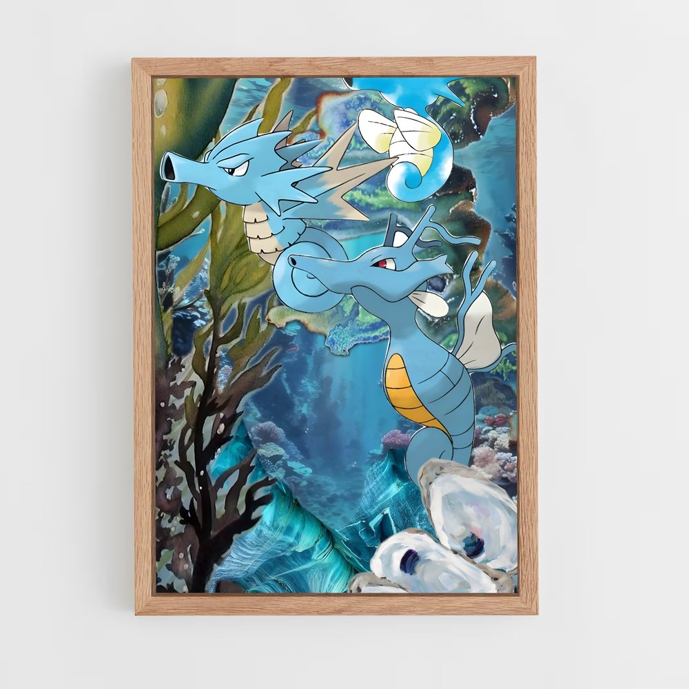 Poster Horsea Mystique – affiche Pokemon (vue 4)