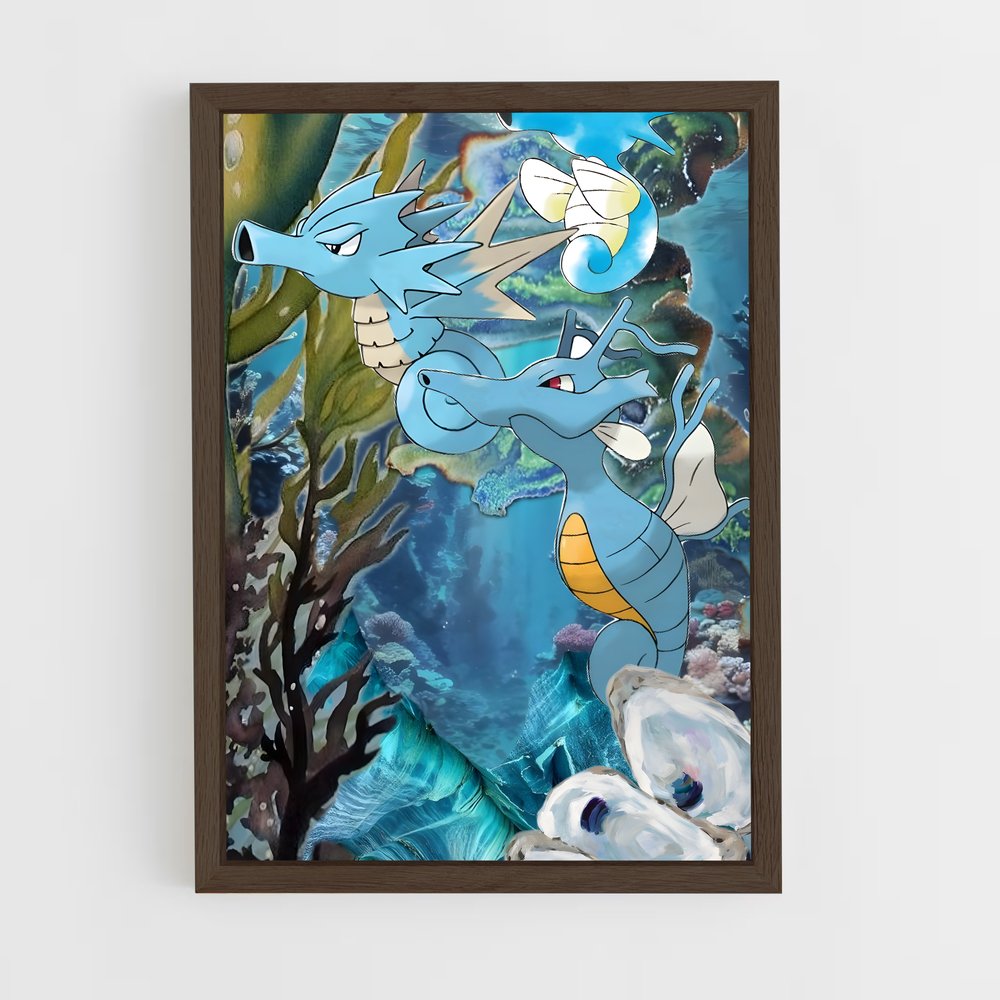 Poster Horsea Mystique – affiche Pokemon (vue 5)