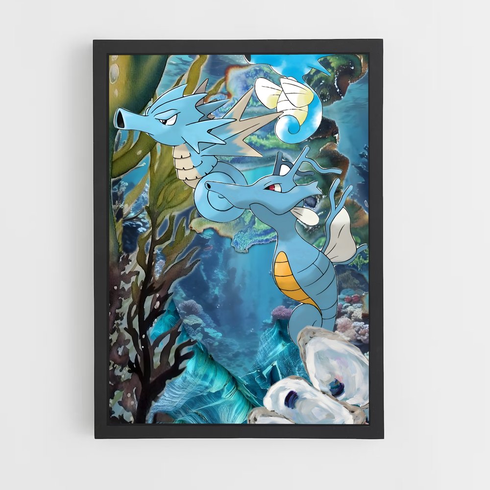Poster Horsea Mystique – affiche Pokemon (vue 2)