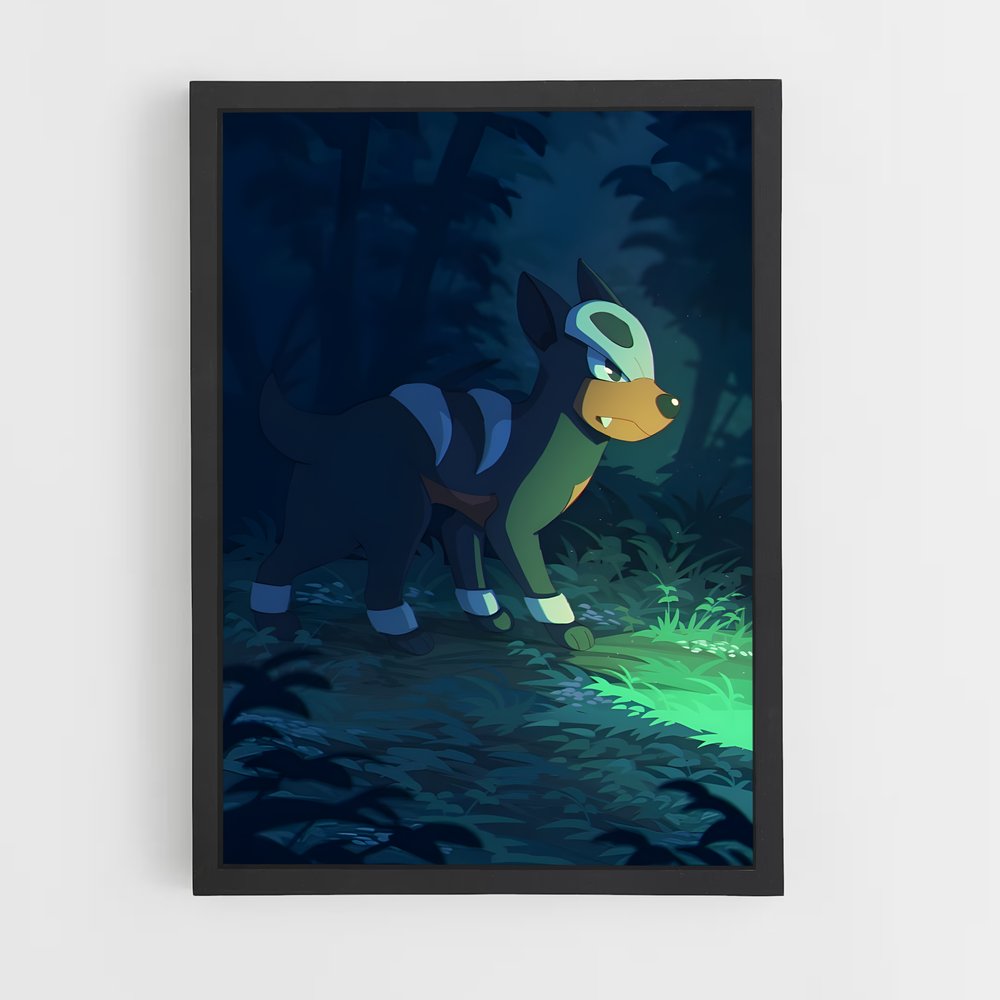 Poster Chien des Bois – affiche Pokemon (vue 2)