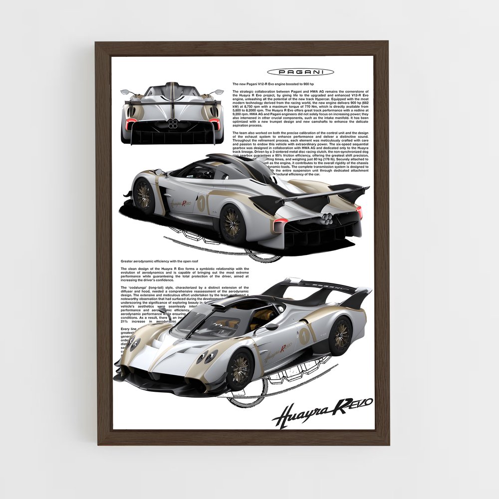 Poster Huayra Vision – affiche Pagani (vue 5)