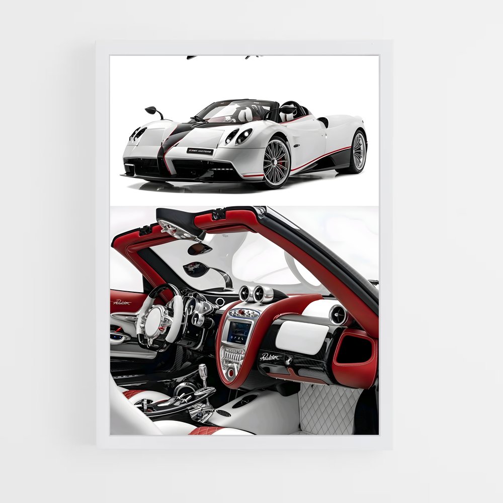 Poster Hyperdrive Huayra – affiche Pagani (vue 3)