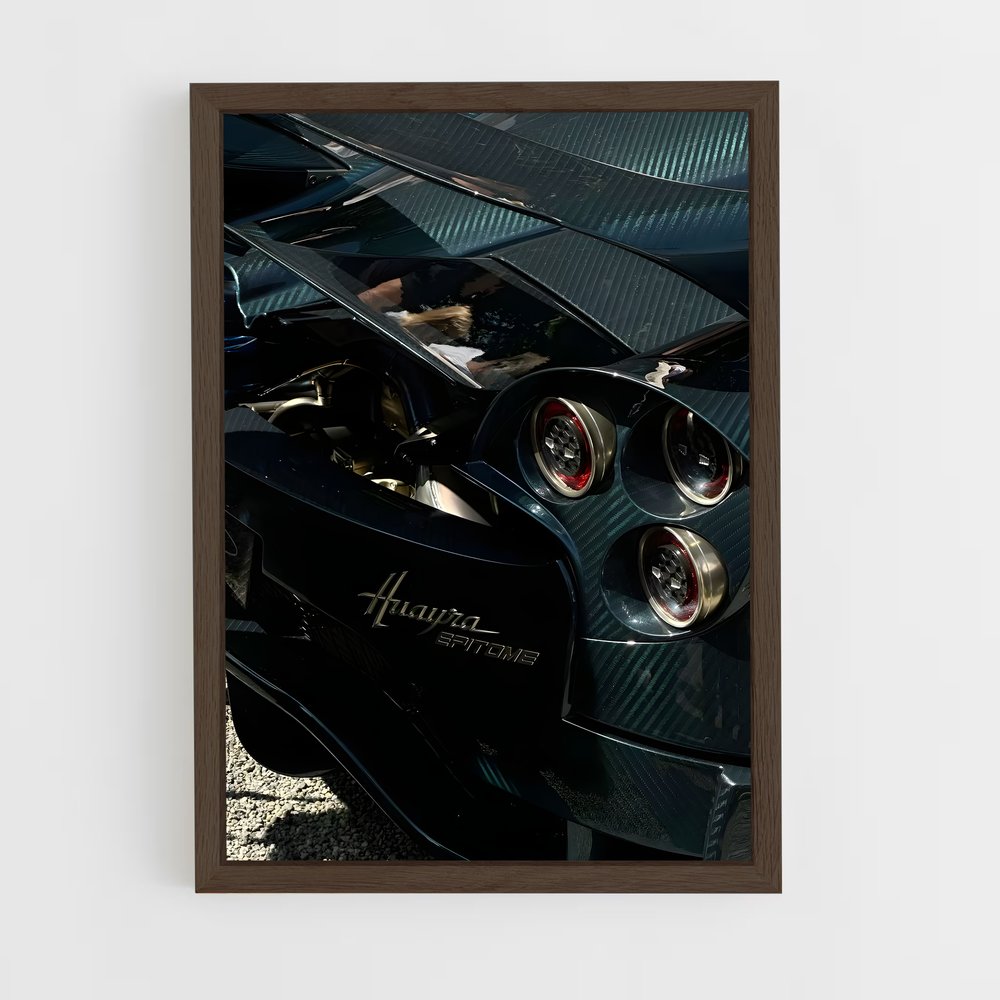 Poster Huayra Noir – affiche Pagani (vue 5)