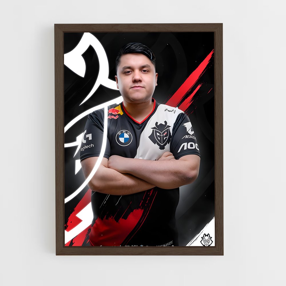 Poster Logo Noir et Blanc – affiche Esports (vue 5)
