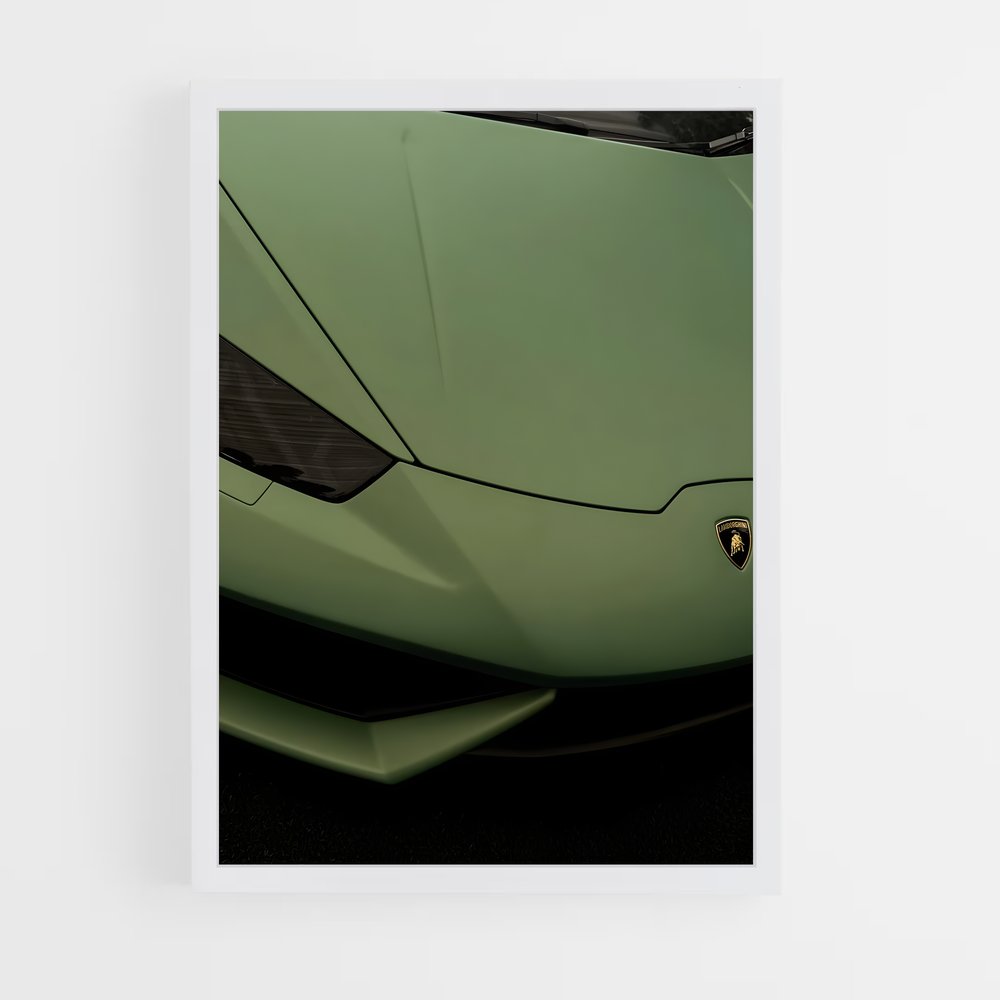 Poster Huracan Vert – affiche Lamborghini (vue 3)