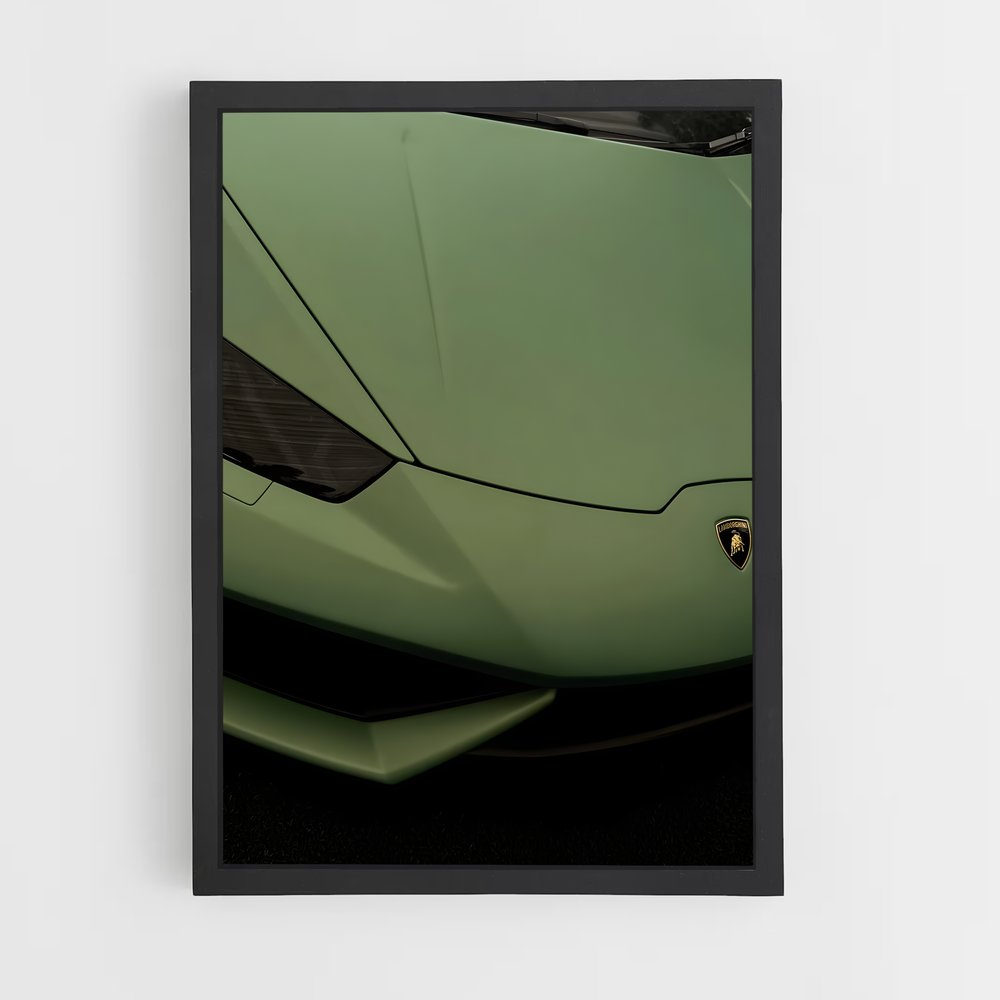 Poster Huracan Vert – affiche Lamborghini (vue 2)