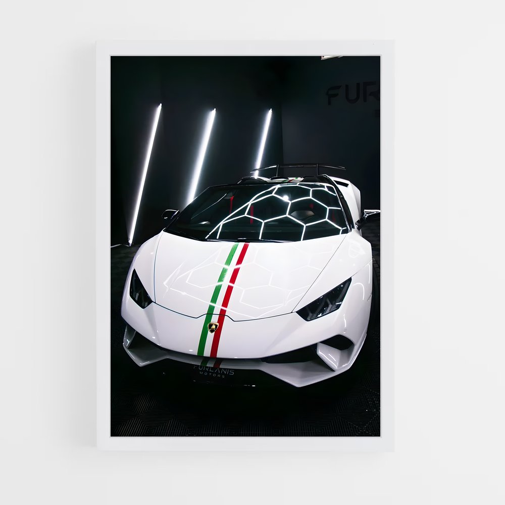 Poster Huracan Racer – affiche Lamborghini (vue 3)