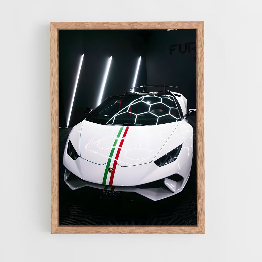 Poster Huracan Racer – affiche Lamborghini (vue 4)