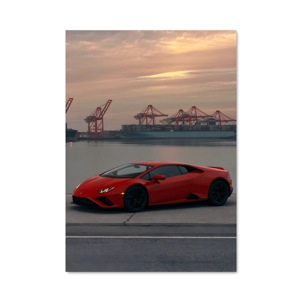 Poster Vitesse et Marée – affiche Lamborghini