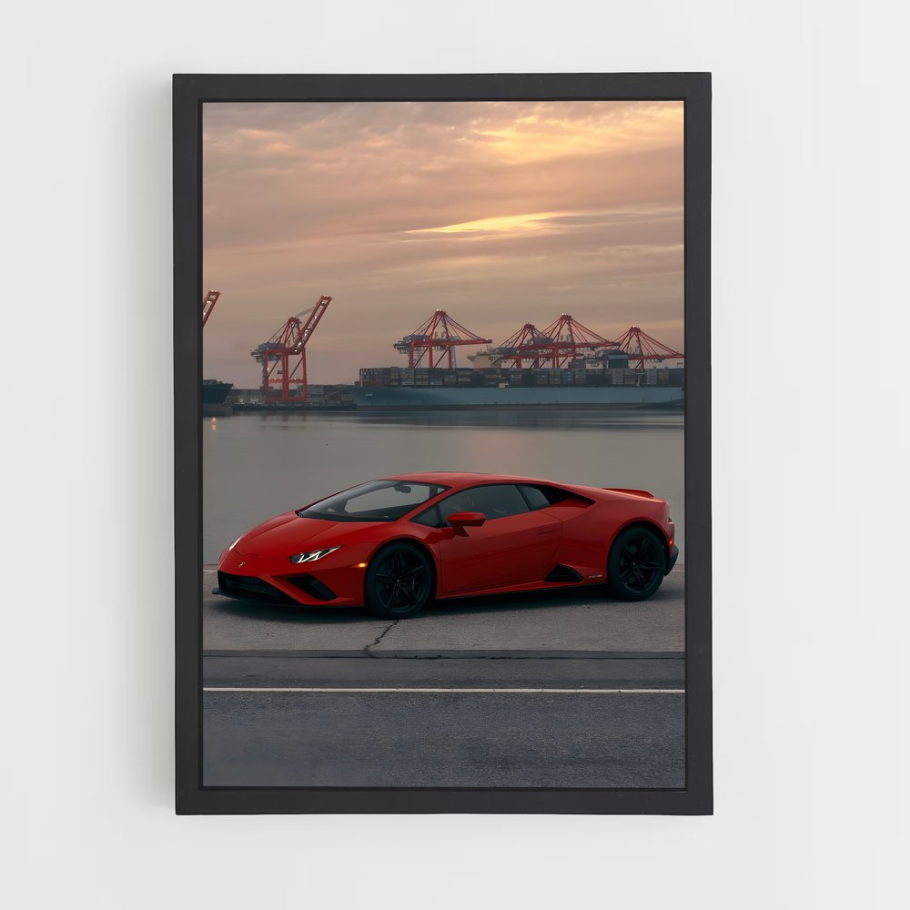 Poster Vitesse et Marée – affiche Lamborghini (vue 2)