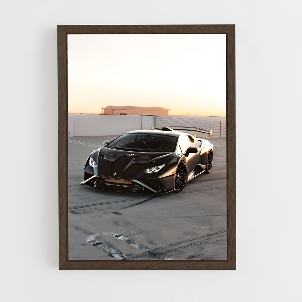 Poster Huracan Noir – affiche Lamborghini (vue 5)